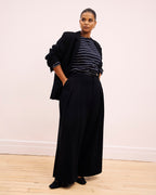 Palais Wide Leg Ponte Pants - Black