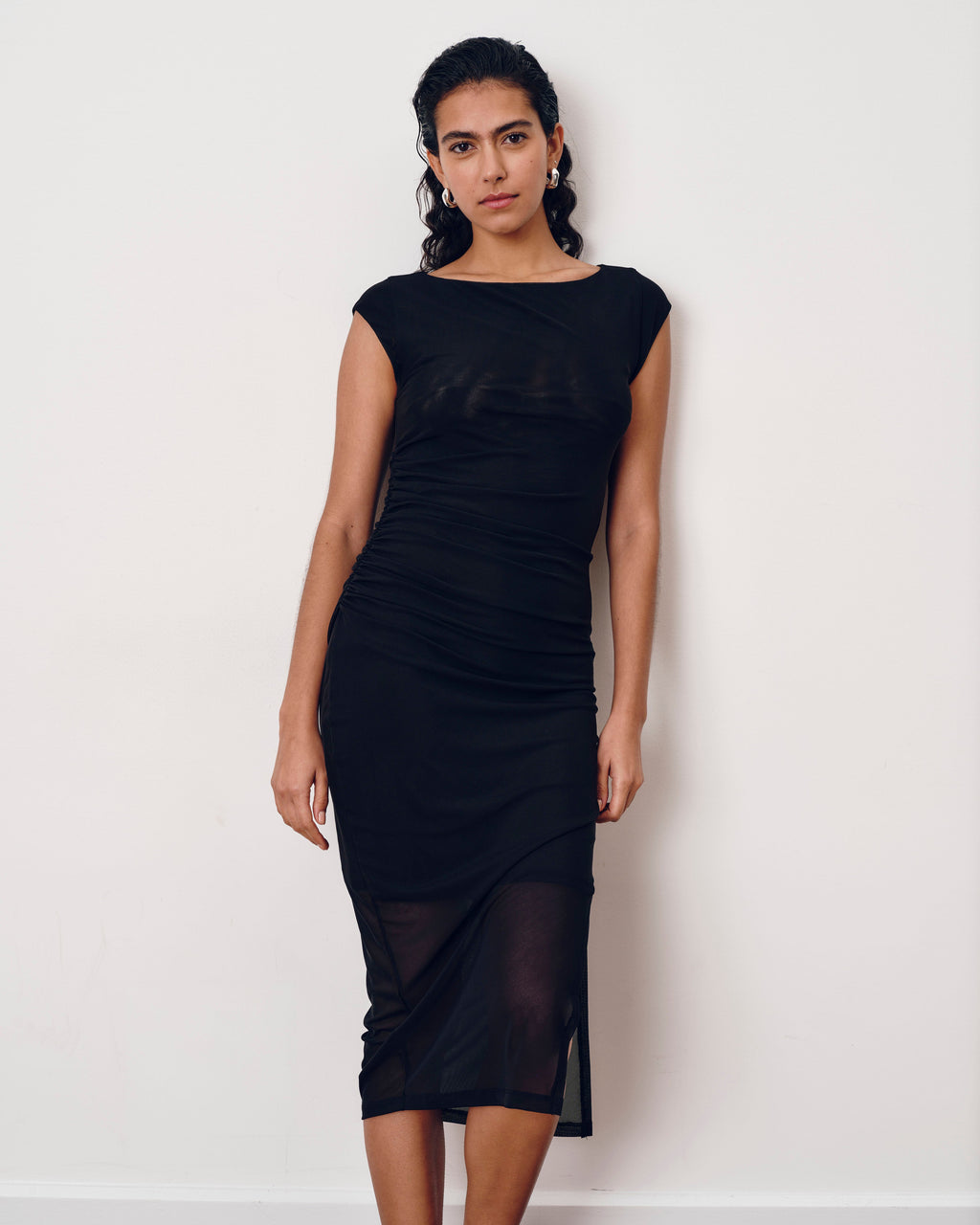 Oasis Mesh Dress - Black