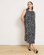 Pearl Divine Jersey Dress - Black Bosco Print