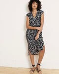 Tish Divine Jersey Kaftan - Black Bosco Print