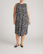 Pearl Divine Jersey Dress - Black Bosco Print