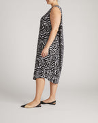 Pearl Divine Jersey Dress - Black Bosco Print