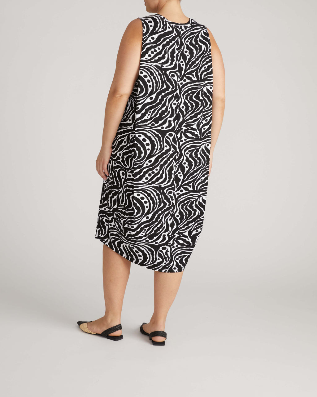 Pearl Divine Jersey Dress - Black Bosco Print