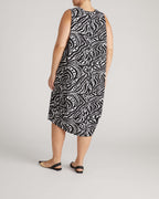 Pearl Divine Jersey Dress - Black Bosco Print