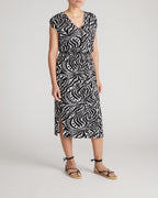 Tish Divine Jersey Kaftan - Black Bosco Print