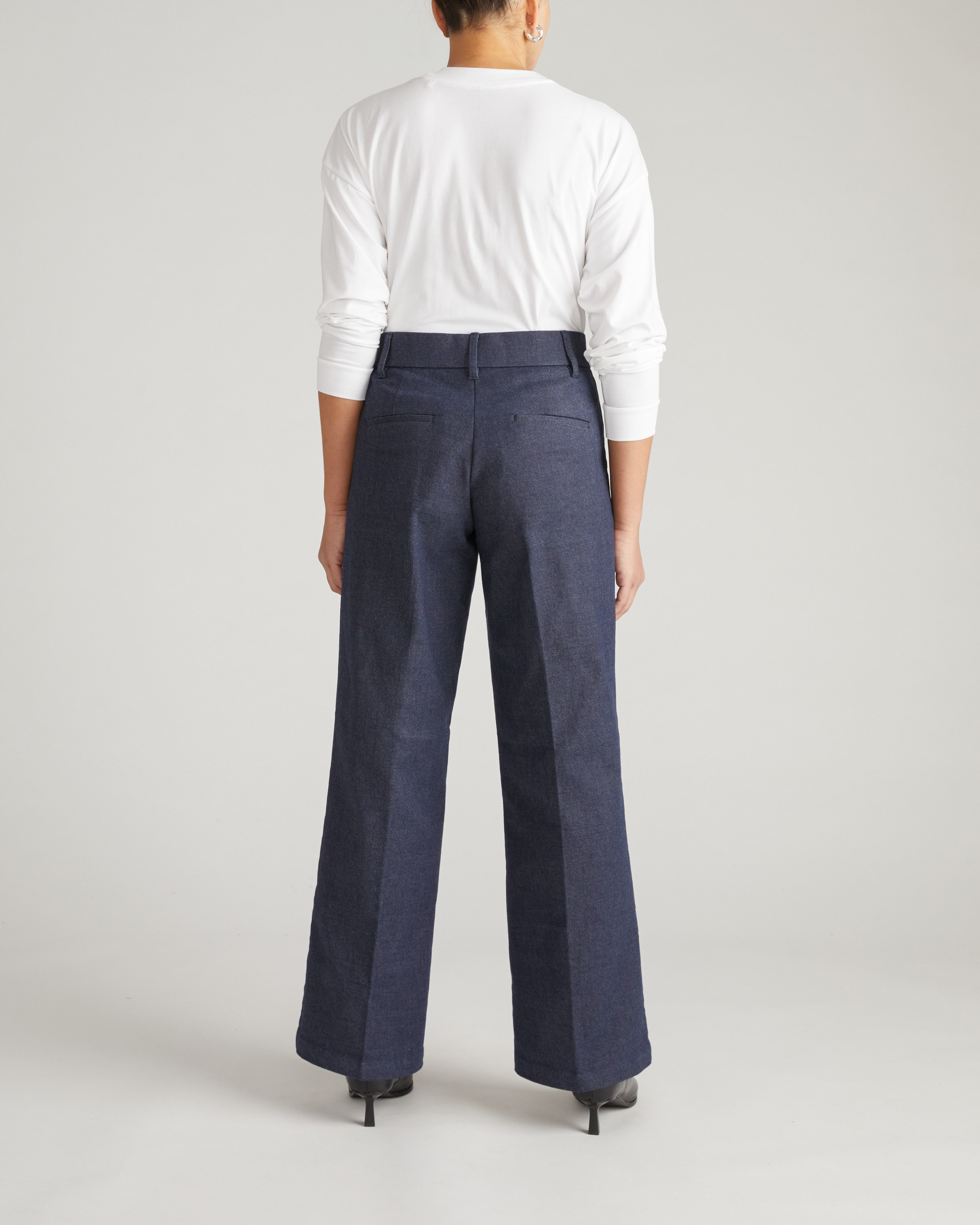 Nova Denim Look Pants - Dark Indigo
